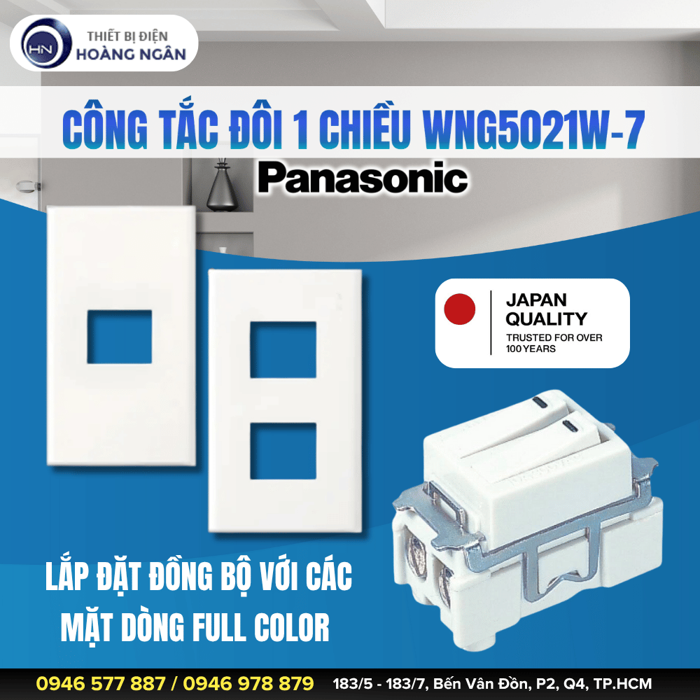 Công Tắc Đôi Panasonic WNG5021W-7