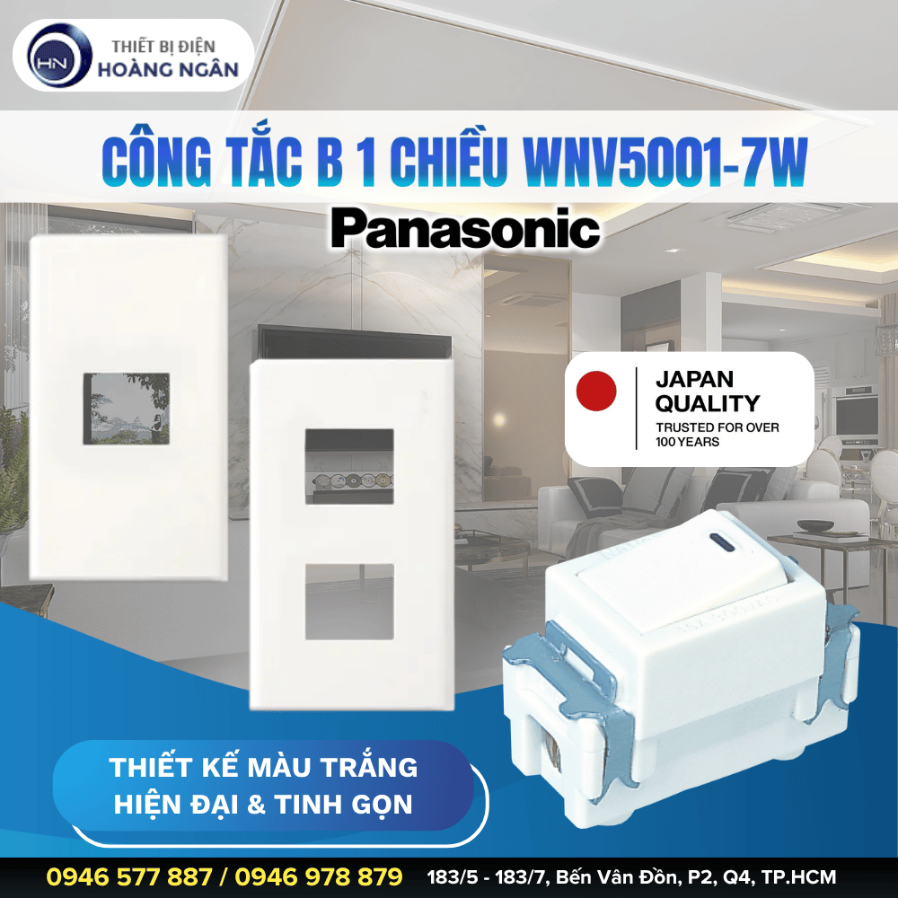 Công Tắc Đơn Panasonic WNV5001-7W