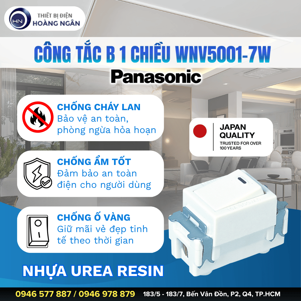 Công Tắc Đơn Panasonic WNV5001-7W