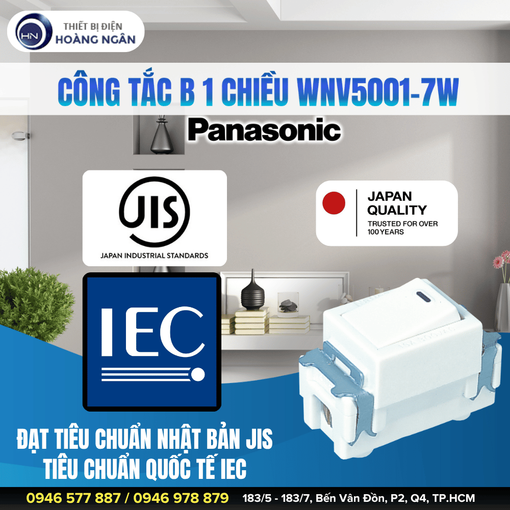 Công Tắc Đơn Panasonic WNV5001-7W
