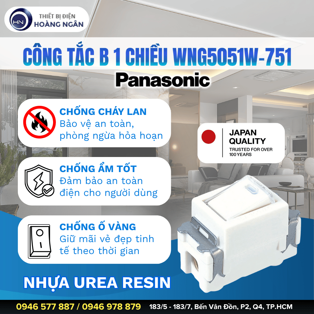 Công Tắc Đơn Panasonic WNG5051W-751