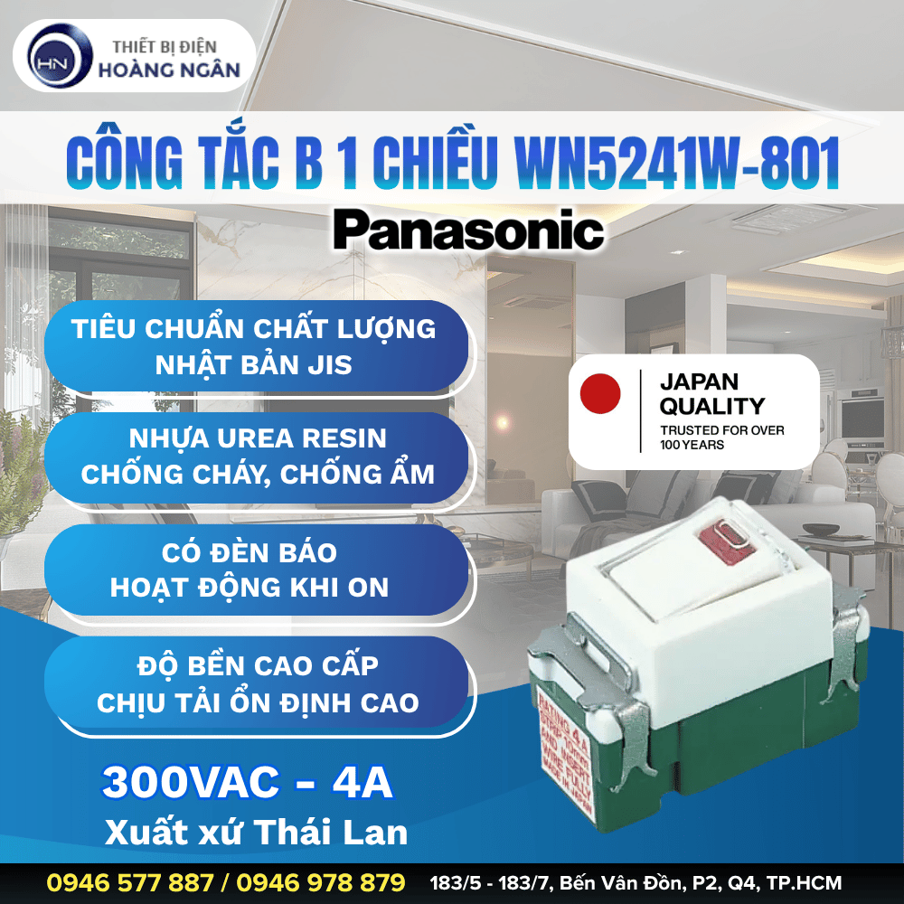 Công Tắc Đơn Panasonic WN5241W-801
