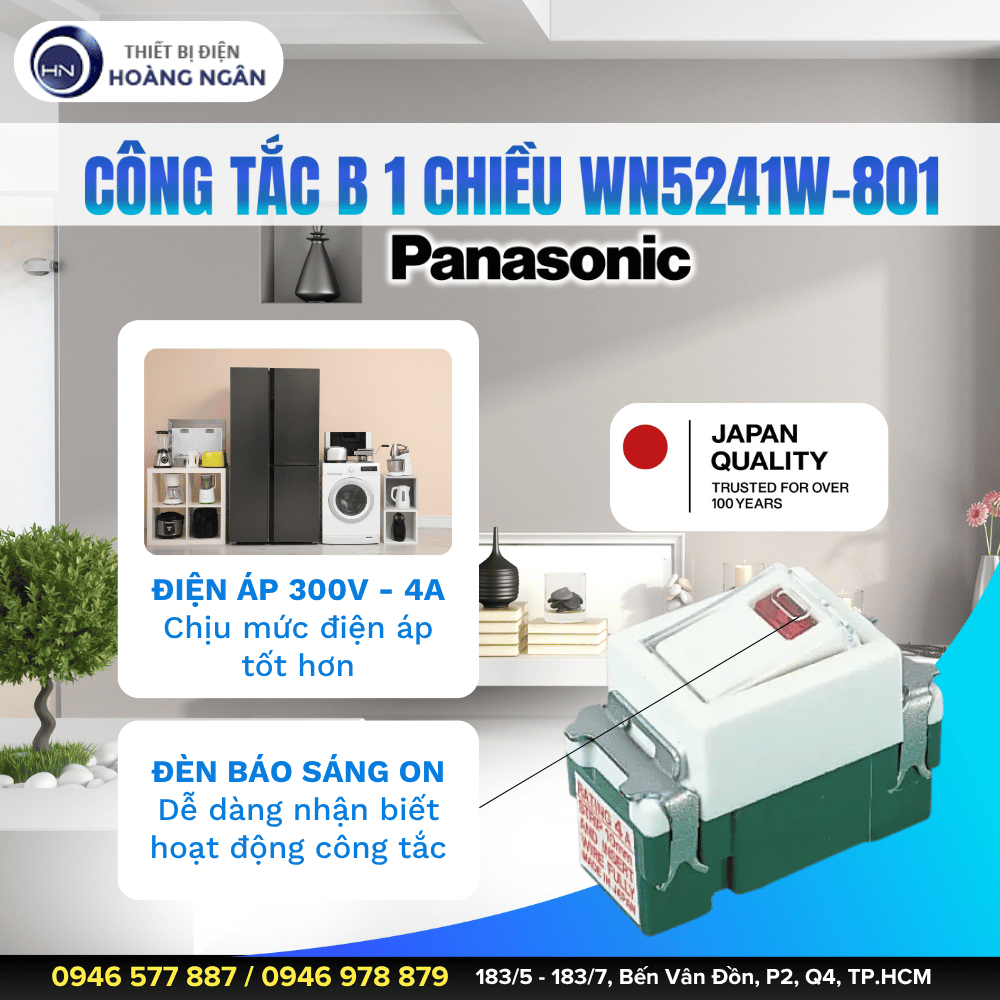 Công Tắc Đơn Panasonic WN5241W-801
