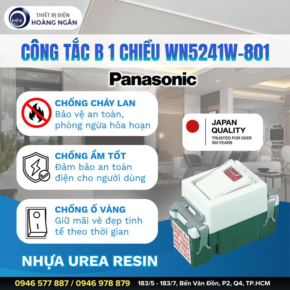 Công Tắc Đơn Panasonic WN5241W-801