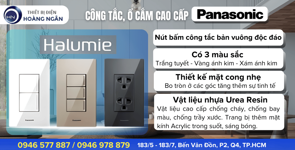 CÔNG TẮC, Ổ CẮM HALUMIE SERIES - THIẾT KẾ HOÀN HẢO 