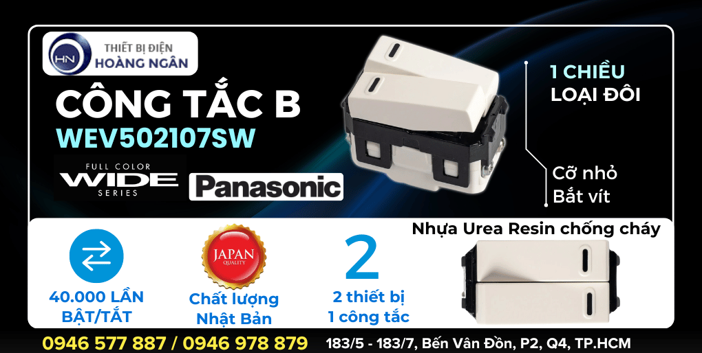 Công tắc Panasonic WEV502107SW