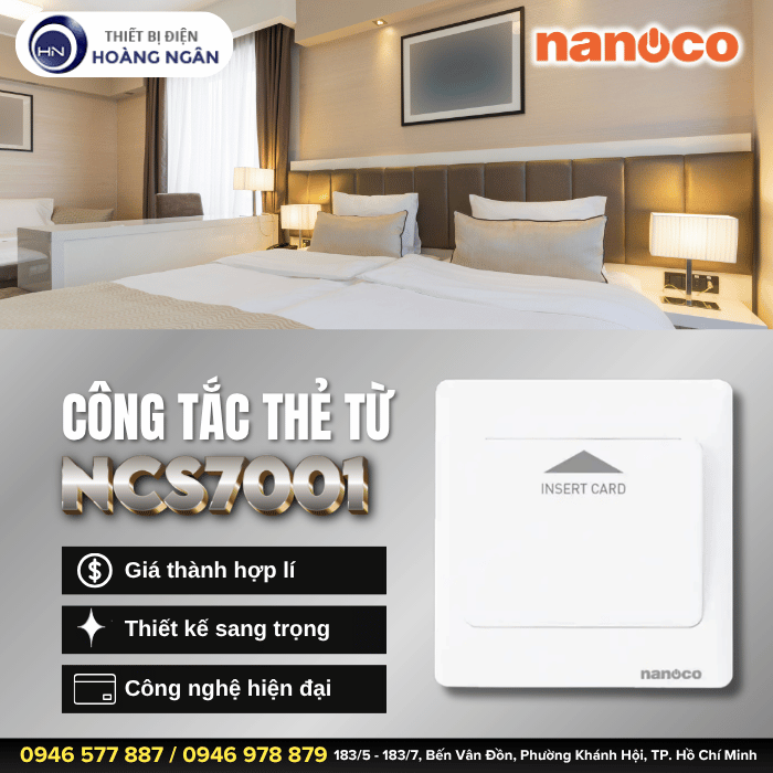 Công Tắc Thẻ Từ Nanoco NCS7001