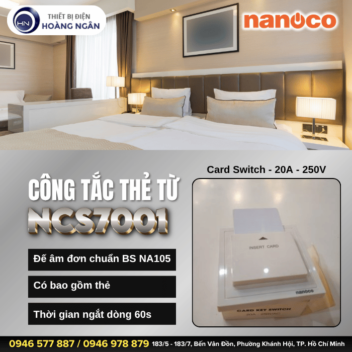 Công Tắc Thẻ Từ Nanoco NCS7001