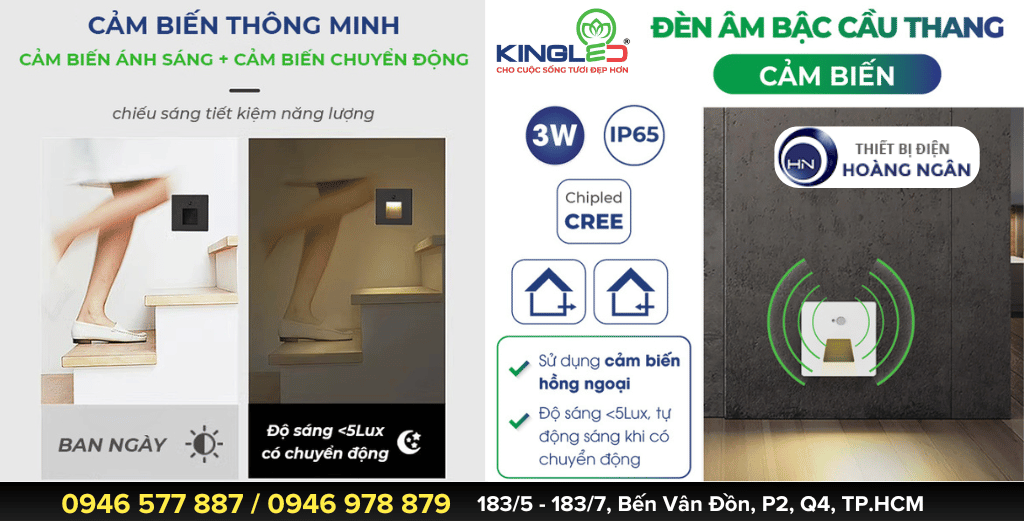 Đèn Âm Bậc Cầu Thang AB Series KingLED