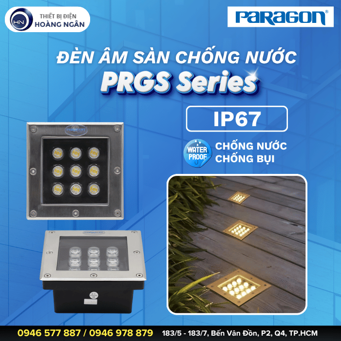 Đèn Âm Sàn Ngoài Trời Paragon PRGS Series