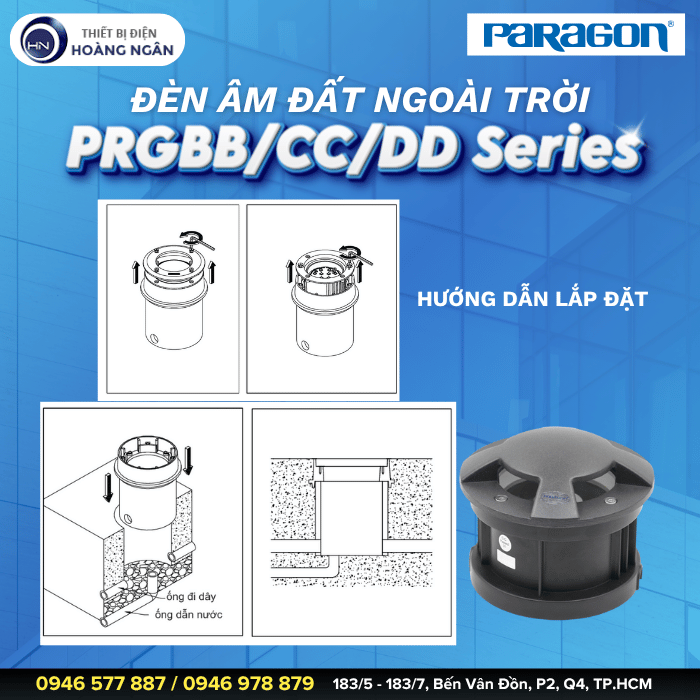 Đèn Âm Đất Ngoài Trời Paragon PRGBBCCDD Series
