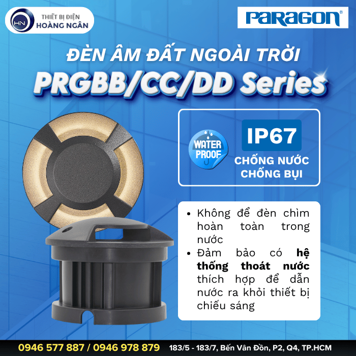 Đèn Âm Đất Ngoài Trời Paragon PRGBBCCDD Series