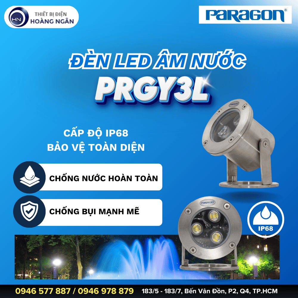 Đèn Âm Nước Cao Cấp Paragon PRGY3L