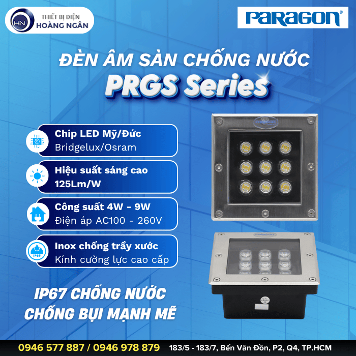 Đèn Âm Sàn Ngoài Trời Paragon PRGS Series
