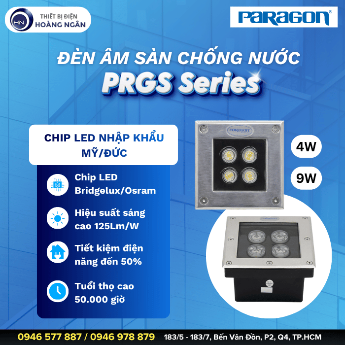Đèn Âm Sàn Ngoài Trời Paragon PRGS Series