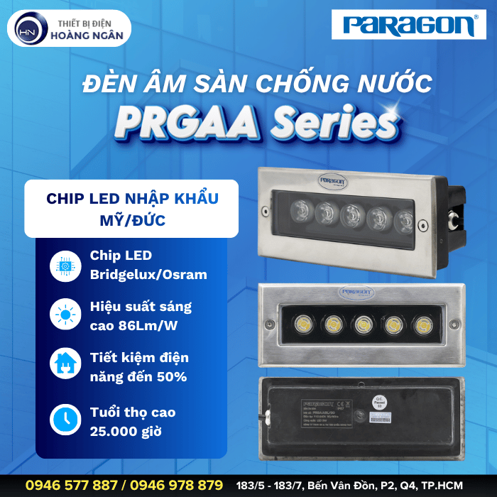 Đèn Âm Sàn Ngoài Trời Paragon PRGAA Series
