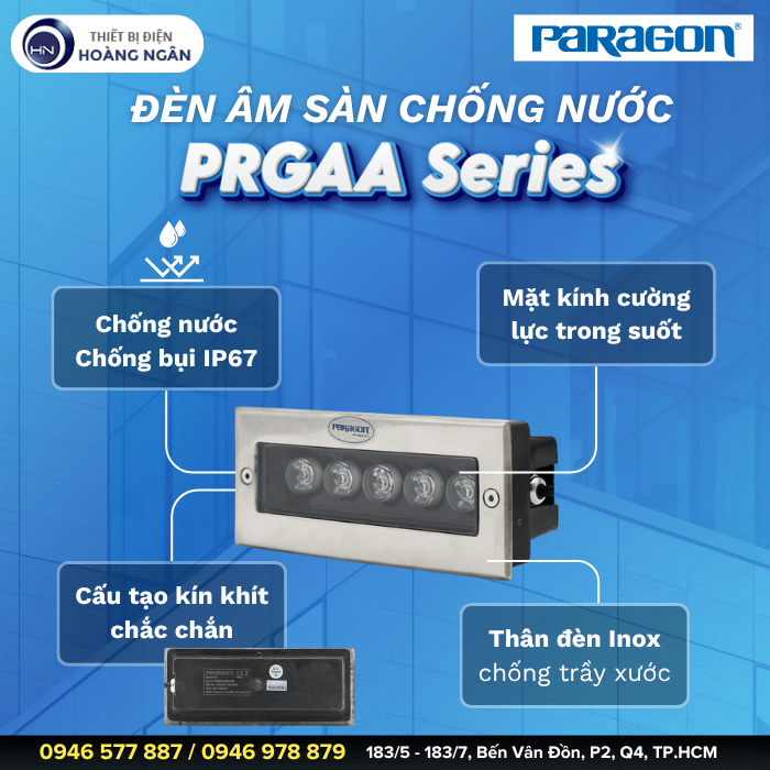 Đèn Âm Sàn Ngoài Trời Paragon PRGAA Series
