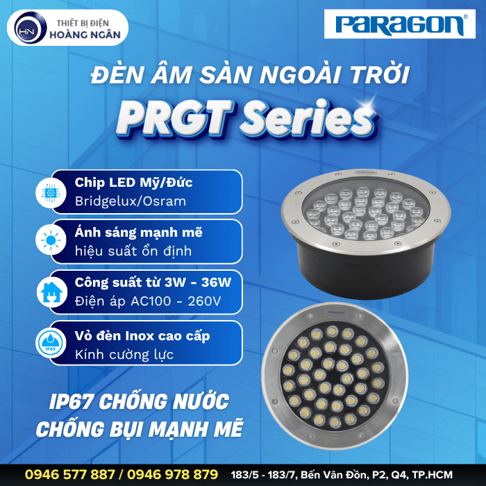 Đèn Âm Sàn Ngoài Trời Paragon PRGT Series