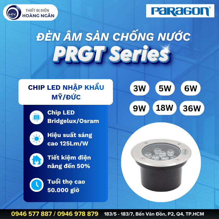 Đèn Âm Sàn Ngoài Trời Paragon PRGT Series