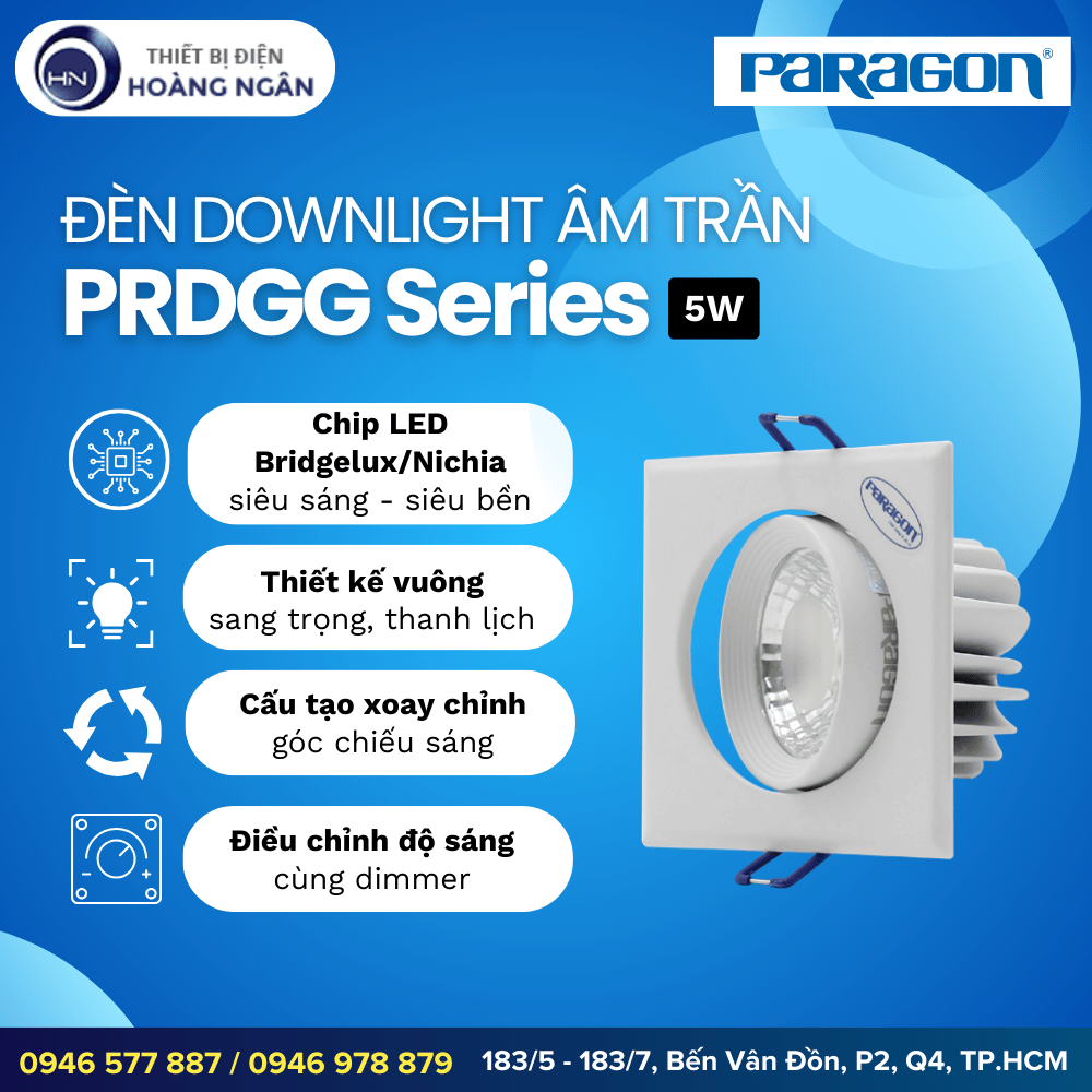 Đèn Âm Trần Downlight Paragon PRDGG Series