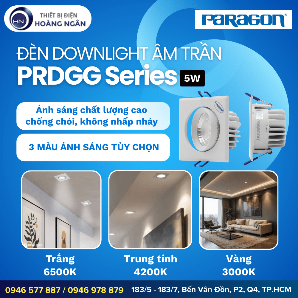 Đèn Downlight Âm Trần PRDGG Series Paragon