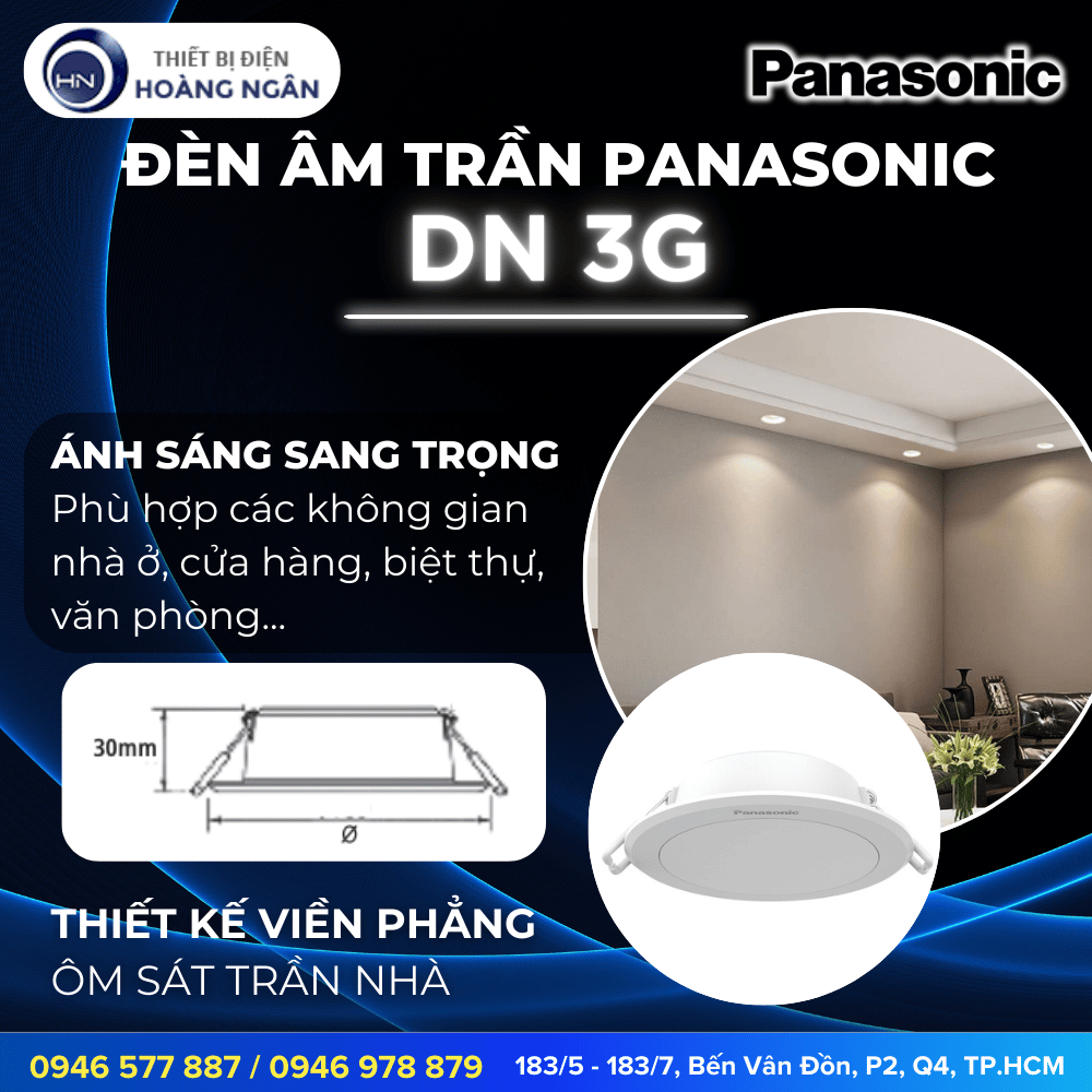 Đèn Âm Trần Panasonic 9W DN 3G