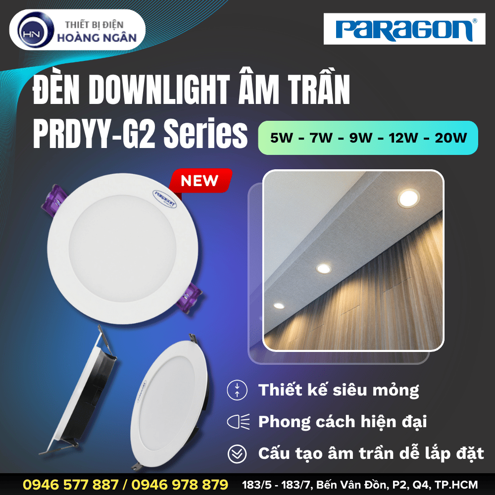 Đèn Âm Trần PARAGON PRDYY-G2 Series