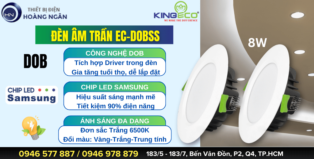 Đèn Âm Trần Thạch Cao KingEco EC-DOBSS Series