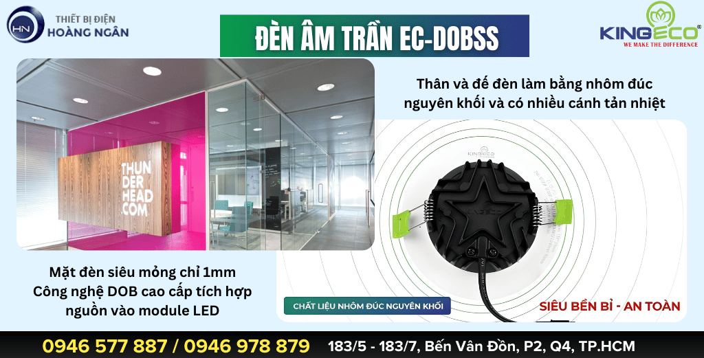 Đèn Âm Trần Thạch Cao KingEco EC-DOBSS Series