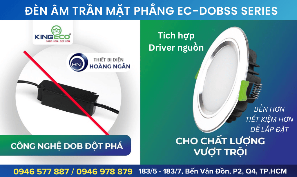 Đèn Âm Trần Viền Màu KingEco EC-DOBSS Series