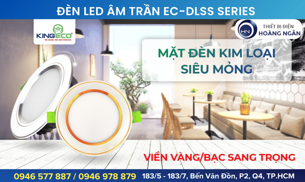 Đèn Âm Trần Viền Màu EC-DLSS Series Kingeco