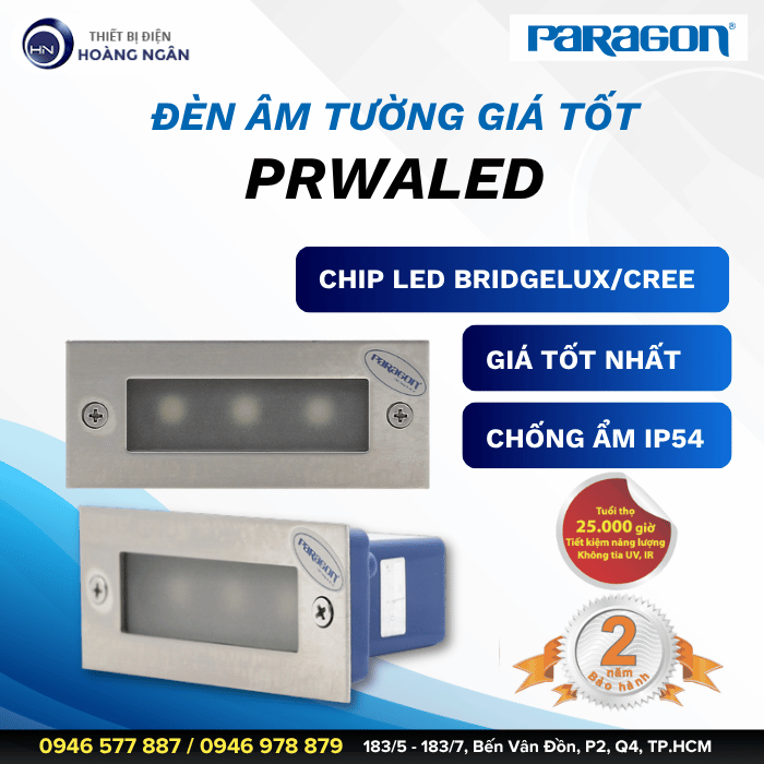 Đèn Âm Tường Giá Tốt Paragon PRWALED