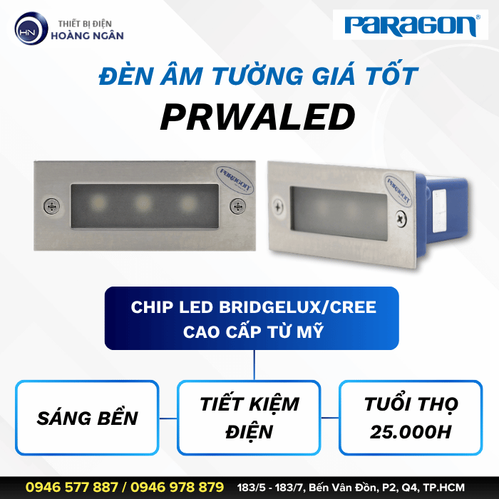 Đèn Âm Tường Giá Tốt Paragon PRWALED