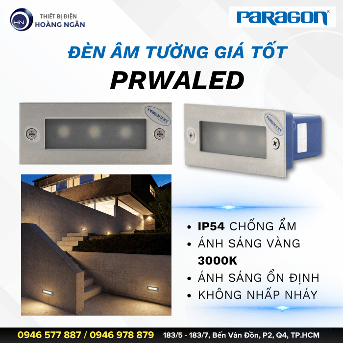 Đèn Âm Tường Giá Tốt Paragon PRWALED