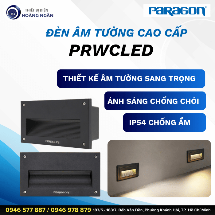 Đèn Âm Tường Paragon PRWCLED 6W