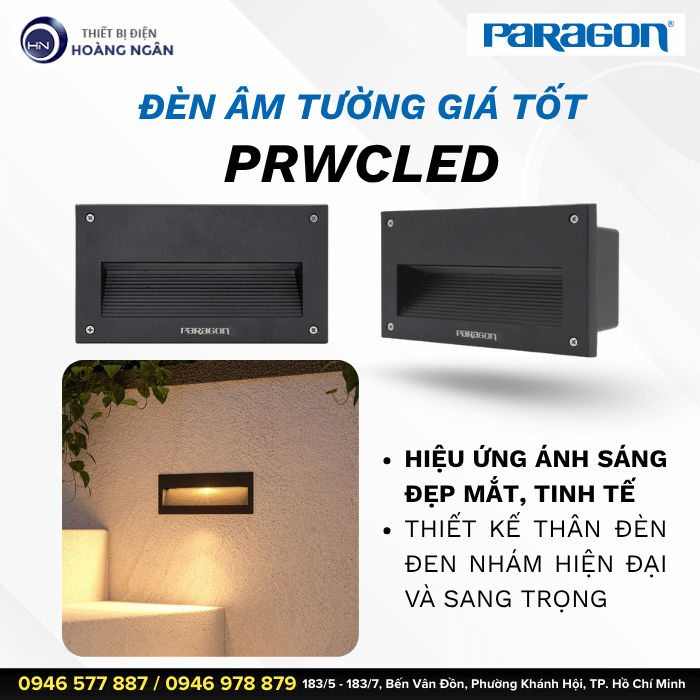 Đèn Âm Tường Paragon PRWCLED 6W