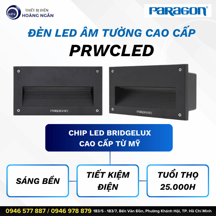 Đèn Âm Tường Paragon PRWCLED 6W