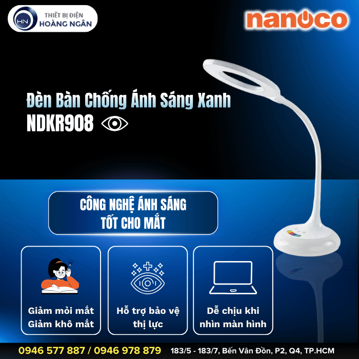 Đèn Bàn Học Chống Cận NDKR908 Nanoco