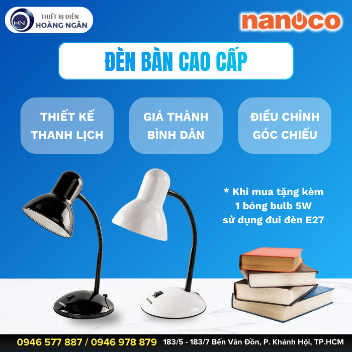 Đèn Bàn Học Giá Tốt Nanoco NDKC02
