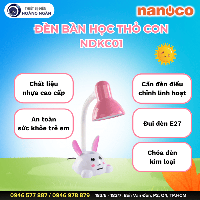 Đèn Bàn Học Sinh Nanoco NDKC01