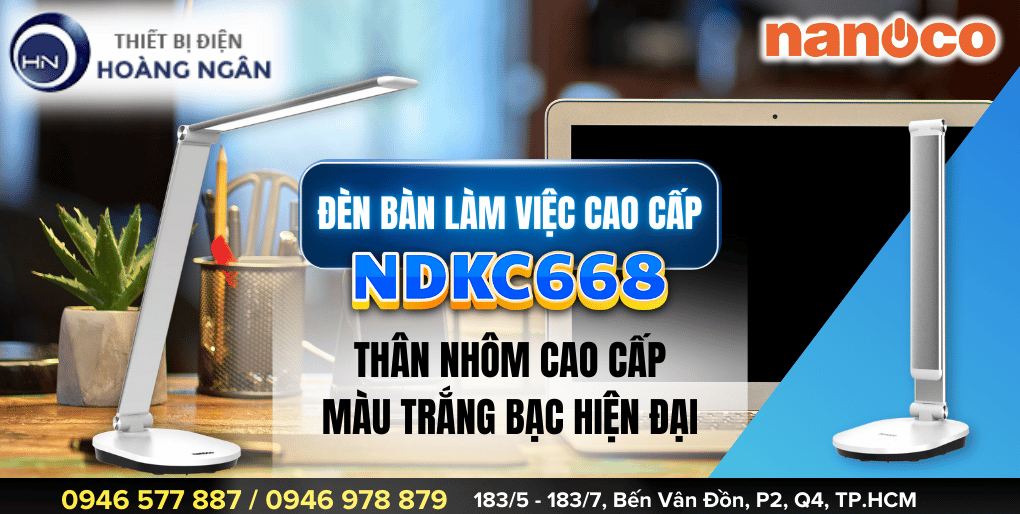 Đèn Bàn Làm Việc Cao Cấp Nanoco NDKC668