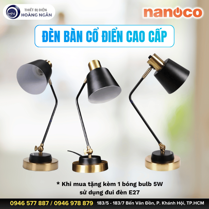 Đèn Bàn Làm Việc Cao Cấp Nanoco NDKC04IB