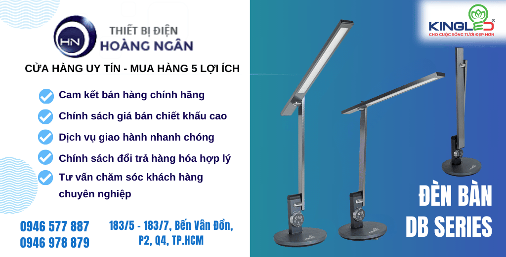  Đèn Bàn Làm Việc Chống Cận KINGLED DB-LX-12-DM (DB Series)