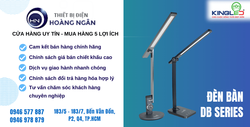 Đèn Bàn Học Chống Cận DB Series KingLED - Thiết bị điện Hoàng Ngân