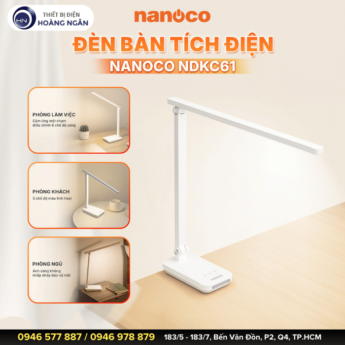Đèn Bàn LED Chống Ánh Sáng Xanh NDKC618 Nanoco