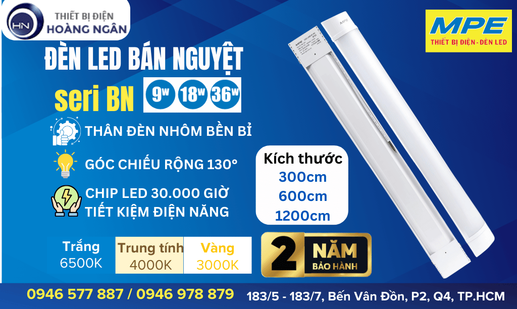 Đèn Bán Nguyệt MPE Seri BN