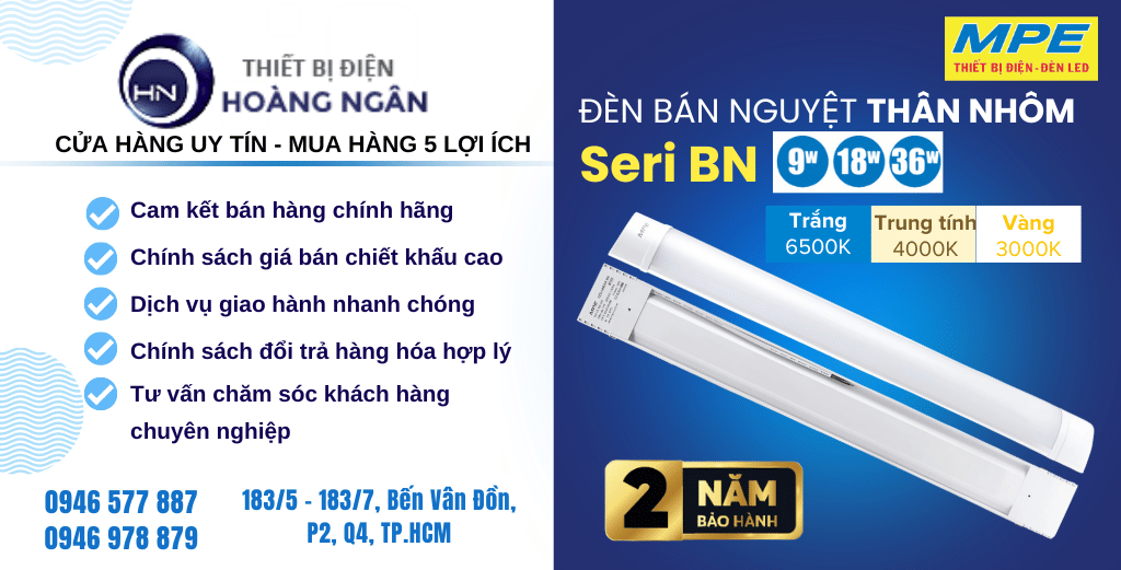 Đèn Bán Nguyệt MPE Seri BN