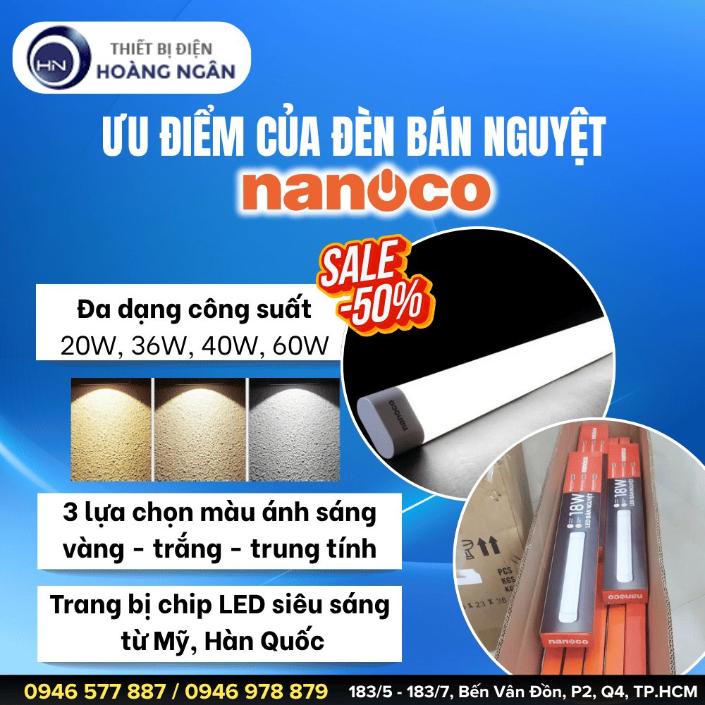 Đèn Bán Nguyệt Nanoco