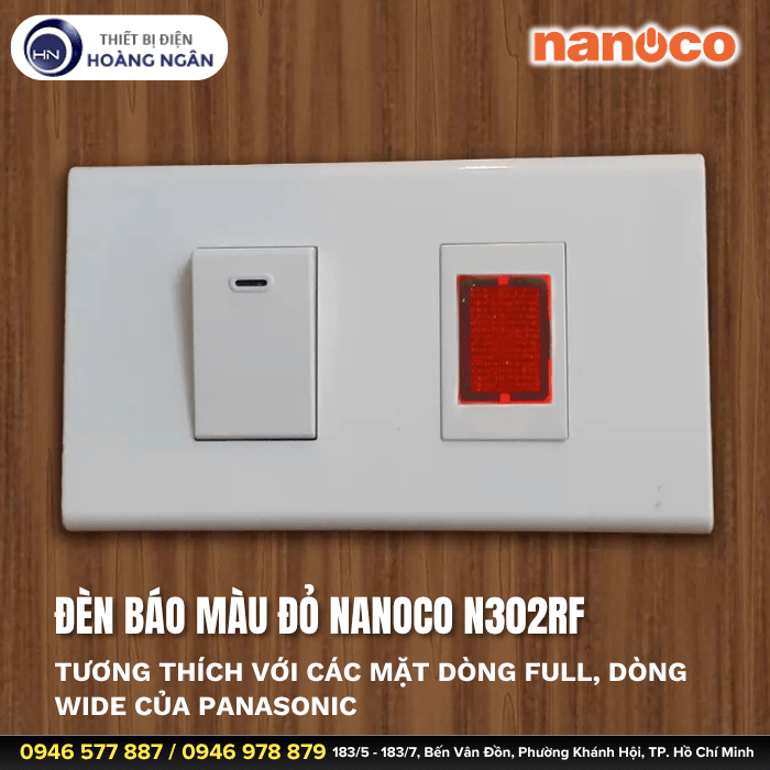 Đèn Báo Màu Đỏ Nanoco N302RF