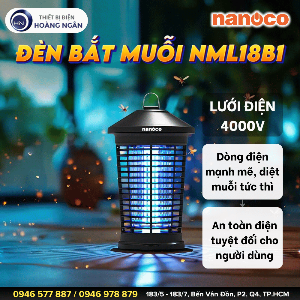 Đèn Bắt Muỗi Thông Minh Nanoco NML18B1